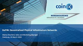 coinIX at Nordakademie: DePIN; Decentralized Physical Infrastructure Networks