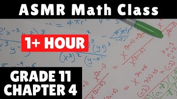 1 HOUR+ OF RELAXING ASMR MATH CLASS - MALE WHISPERS - SHARPIE & PAPER SOUNDS - GRADE 11 - CHAPTER 4