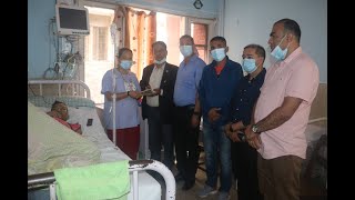 लिभर बिरामीलाई हिमालय सिमापार र सिन्धुपाल्चोक उद्योग वाणिज्य संघका पदाधिकारीहरुले गरे सहयोग…