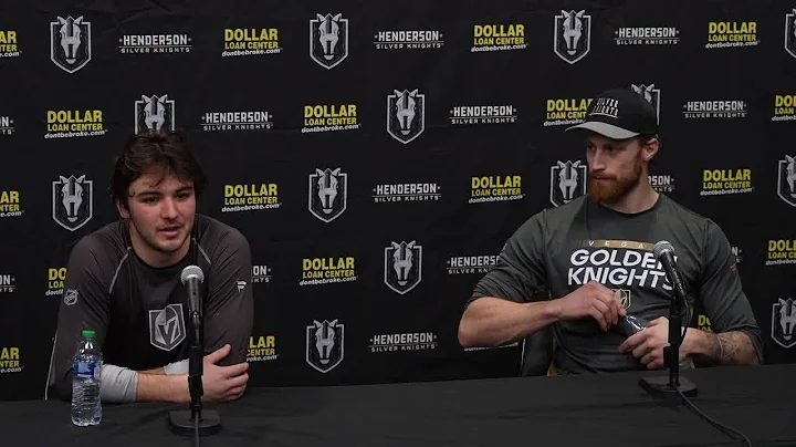 Postgame 12/14 - Brendan Brisson and Laurent Bross...