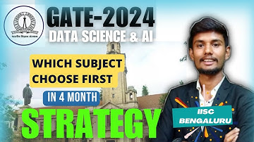GATE Data Science & AI  4 months Roadmap  || gate data science syllabus & course || gate CSE 2024
