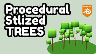 Procedural Stylized trees in Blender 5.1 | Geometry nodes 3DTutorial