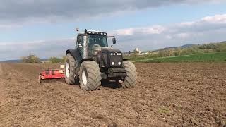 Black Mey Ferguson 8480 And 5 Metre Maschio Power Harrow