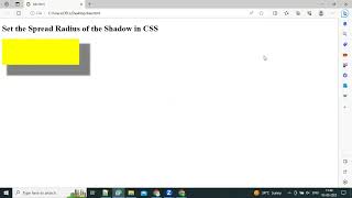 Set the Spread Radius of the Shadow in CSS