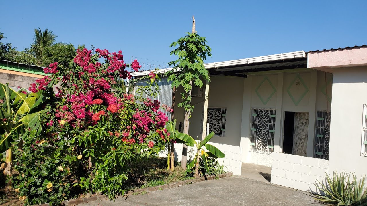 Casa con arboles frutales en venta en el Palomar Ozatlan Usulutan El
