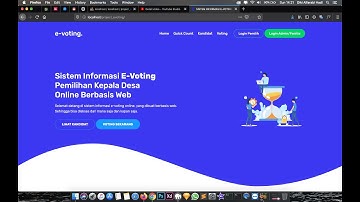 DEMO SOURCE CODE SISTEM INFORMASI E-VOTING ONLINE BERBASIS WEB MENGGUNAKAN PHP DAN MYSQLI
