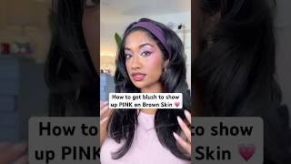 HOW TO GET A MORE COOL TONED BABY DOLL PINK MAKEUP ON BROWN SKIN 💜 ​⁠​⁠@kaylawaylamua
