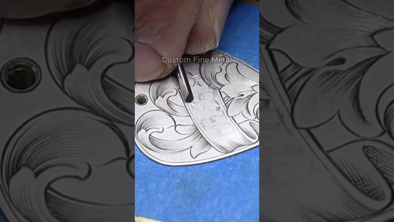 Engraver Script is a beautiful font for inscriptions and monograms. #handengraving #scroll #jeweler