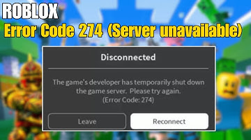 How To Fix Roblox Error Code 274  (Server Unavailable)  In Windows