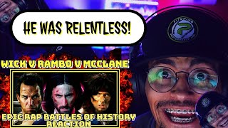 RIP WICK | John Wick vs John Rambo vs John McClane. Epic Rap Battles of History (REACTION)