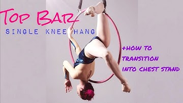 Intermediate Aerial Hoop (Lyra) Tutorial - KNEE HANG from TOP BAR
