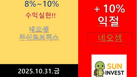 [네오셈·두산로보틱스] 시스템3 원칙으로 정확한 익절 타이밍 실현! (2025.10.29)