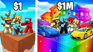 Evolve from POOR CHUNK to MILLIONAIRE CHUNK in Minecraft!