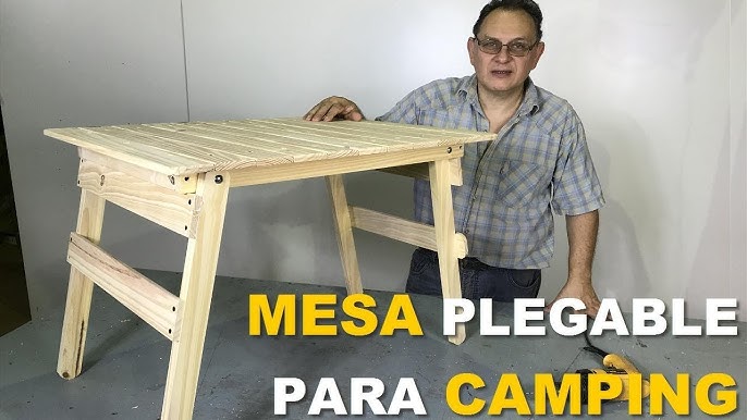 Mesas plegables de madera