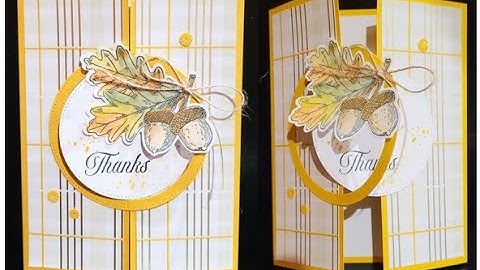 Stampin Up Amber Autumn Fun Fold Card