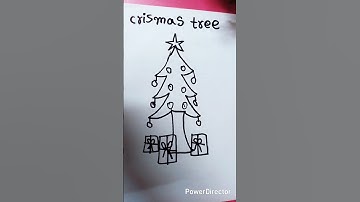 how to draw a Christmas tree