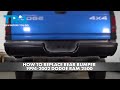 How to Replace Rear Bumper 1994-2002 Dodge Ram 2500