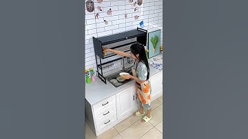 Tủ bếp trên bồn rửa bát có nắp đậy - Kệ úp bát đĩa chén đồ dùng nhà bếp có tủ.