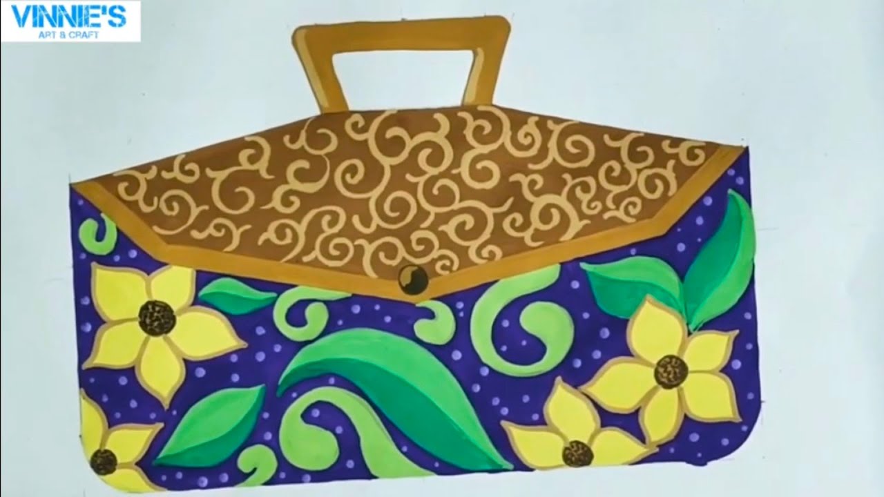 Hand bag design | Hand art drawing, Elementary drawing, Cute easy doodles