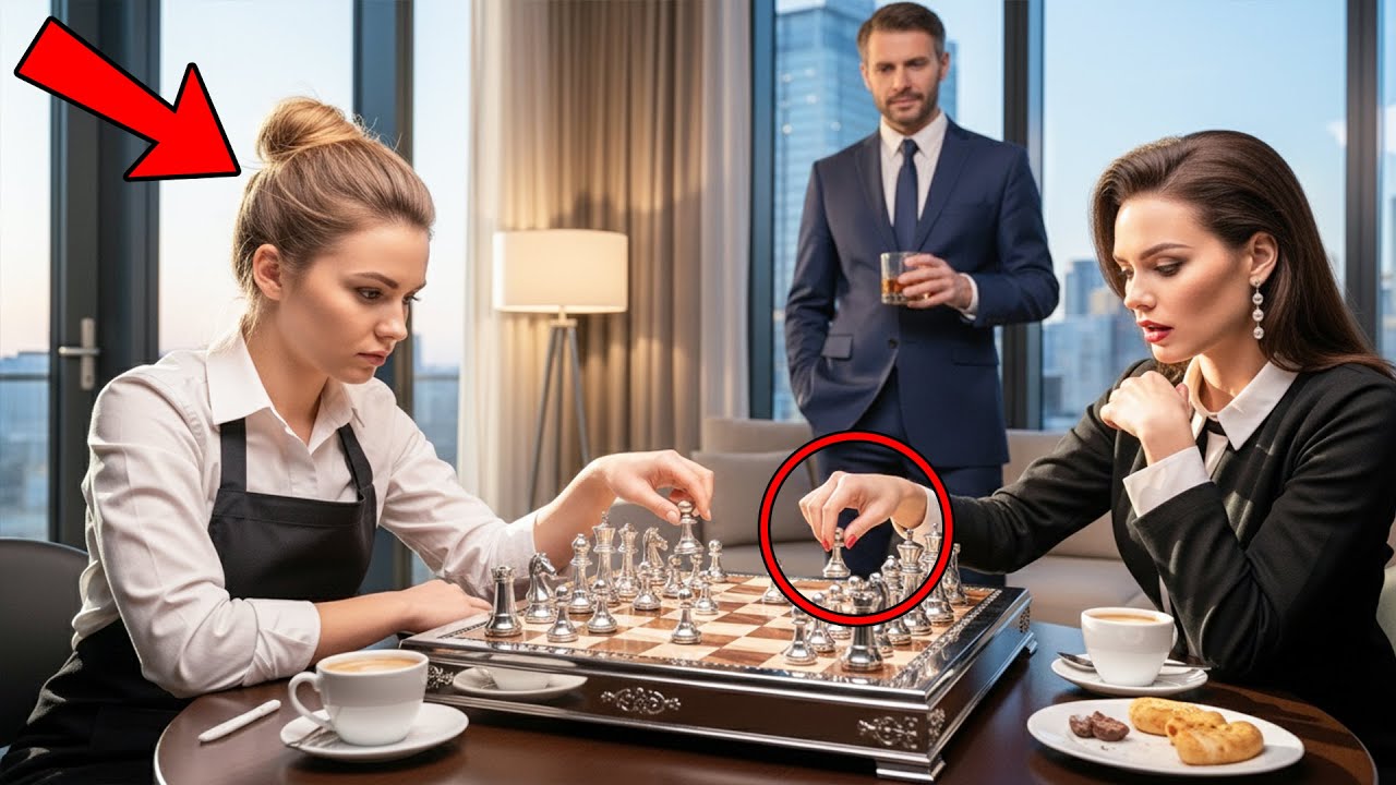 Cruel CEO's Girlfriend Invites Waitress to Play Chess for Fun, Didn’t Know She Is GENIUS!