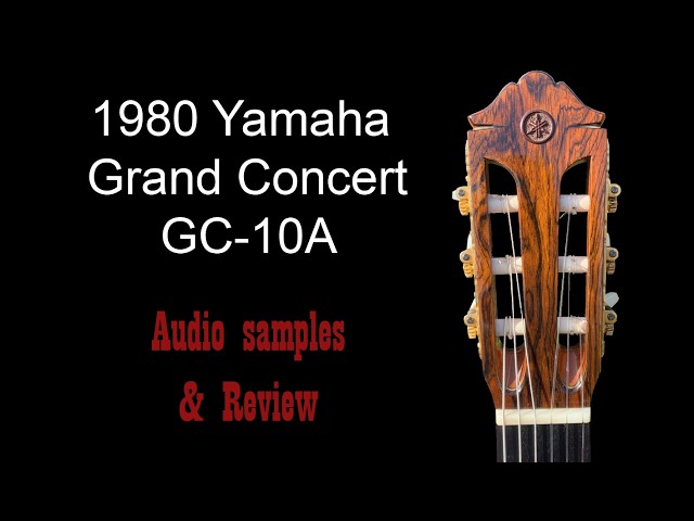 アコースティックギター YAMAHA 1980 Yamaha GC10A - Audio samples and review - YouTube