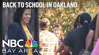 Back to school for thousands of students in Oakland