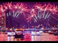 Fireworks over Chao Phraya river in the Thai capital