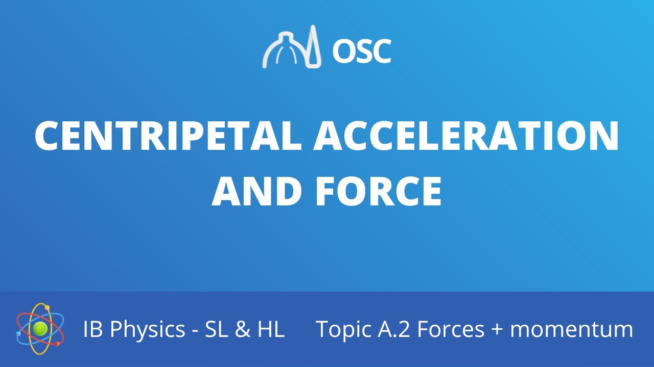 ⁣Centripetal acceleration and force [IB Physics SL/HL]