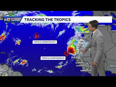 Tracking T.D. Fay and T.S. Gonzalo in the Atlantic this weekend