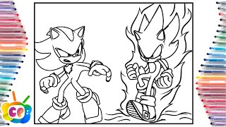 Sonic vs Shadow Coloring Pages/Sonic 3 Predictions/ Cartoon - On&On (feat. Daniel Levi)[NCS Release]