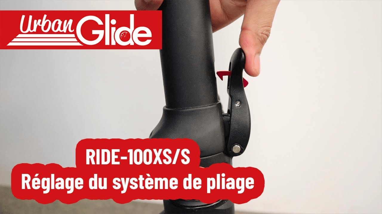 RIDE-100XS/S : Réglage du système de pliage. 