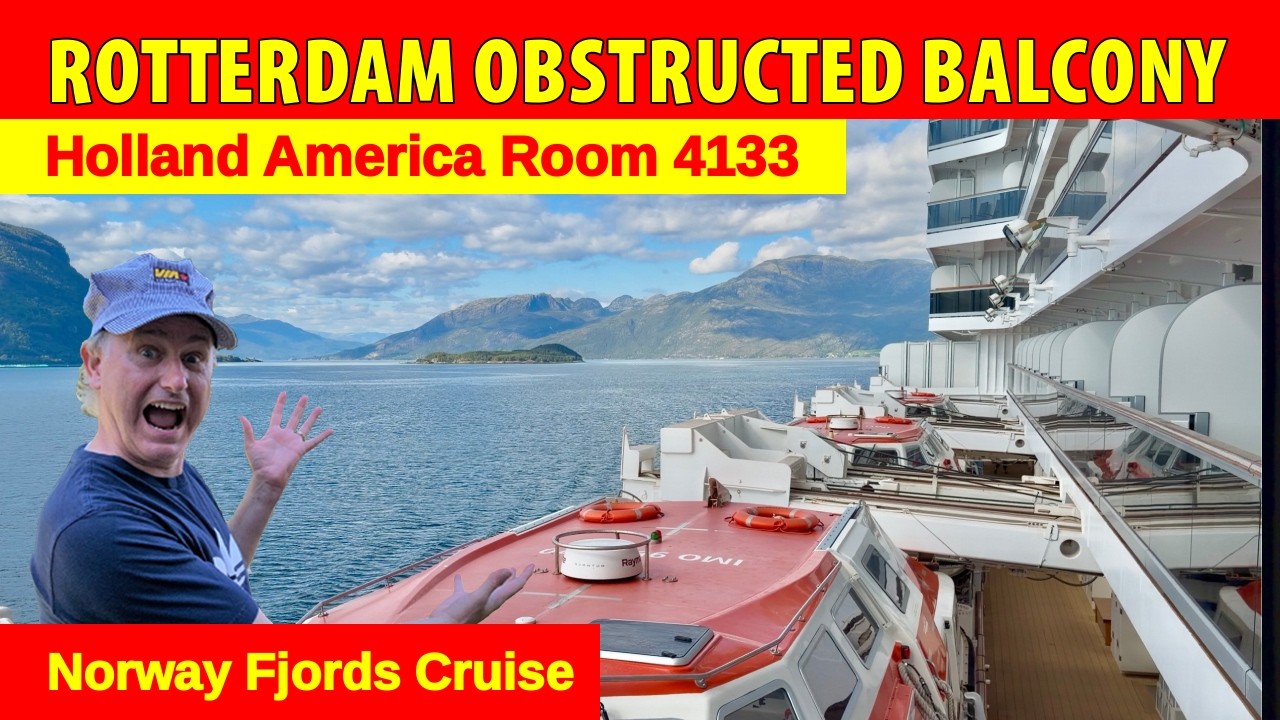 Obstructed View Balcony Stateroom 4133 - Holland America Rotterdam Cruise Ship