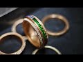 Episode 442  enjoy the full process of how i handcrafted a rainbow wedding rings