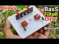 Heavy Bass Filter And Bass Booster Circuit Without IC & Transistor | Bass Increase For Amplifier