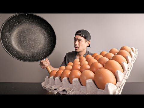 Cooking 30 Eggs in a Giant <strong>Pan</strong>