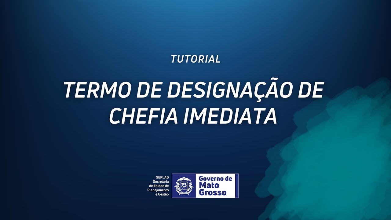 Tutorial - Termo de designação de Chefia Imediata - YouTube