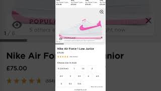 Vinted buys pink Nike Air Force 1