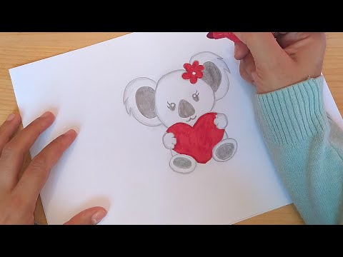 فيديو: كيفية رسم كوالا بقلم رصاص
