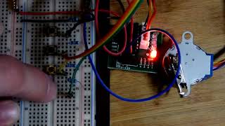5V Stepper Motor 28Byj 48 With Uln2003 Driver Board Push On Demonstrated By Electronzap