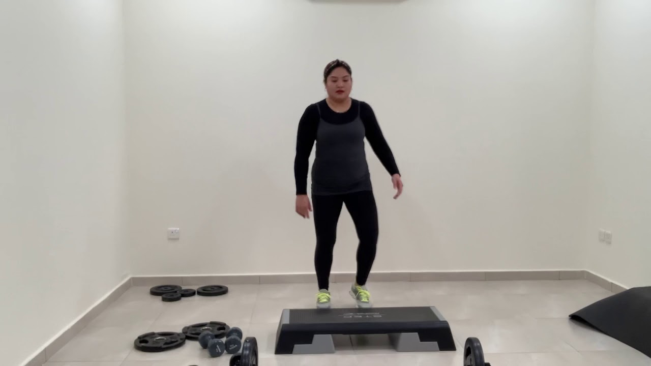 CARDIO WORKOUT USING STEP : By GrencyTv! - YouTube