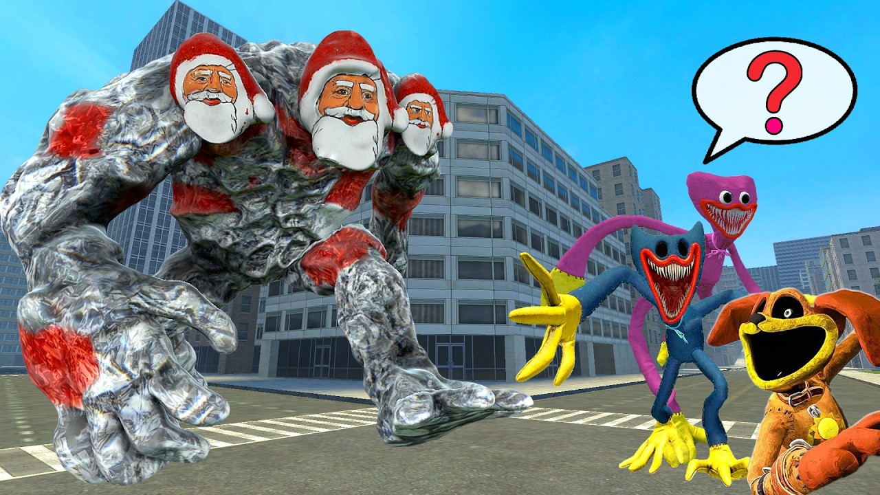 WHAT IF NEW GOO GOO GAGA MEMES BOSS VS HUGGY WUGGY NIGHTMARE FROM POPPY PLAYTIME In Garry's Mod!!