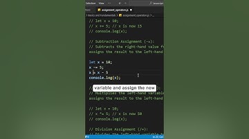 Subtraction Assignment Operator in Javascript  #javascripttutorial