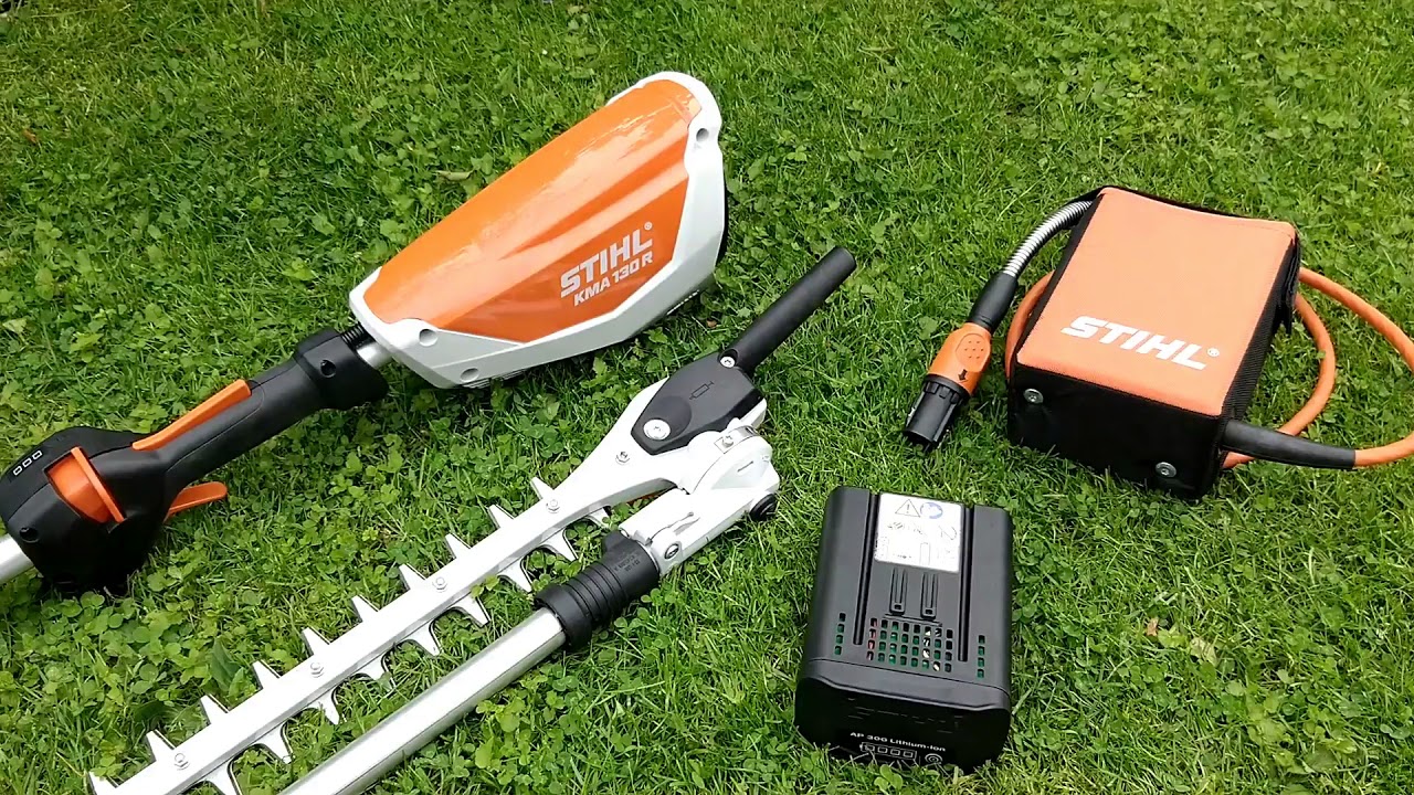 Stihl Kma 130r Electric Kombi Engine First Look And Demonstration