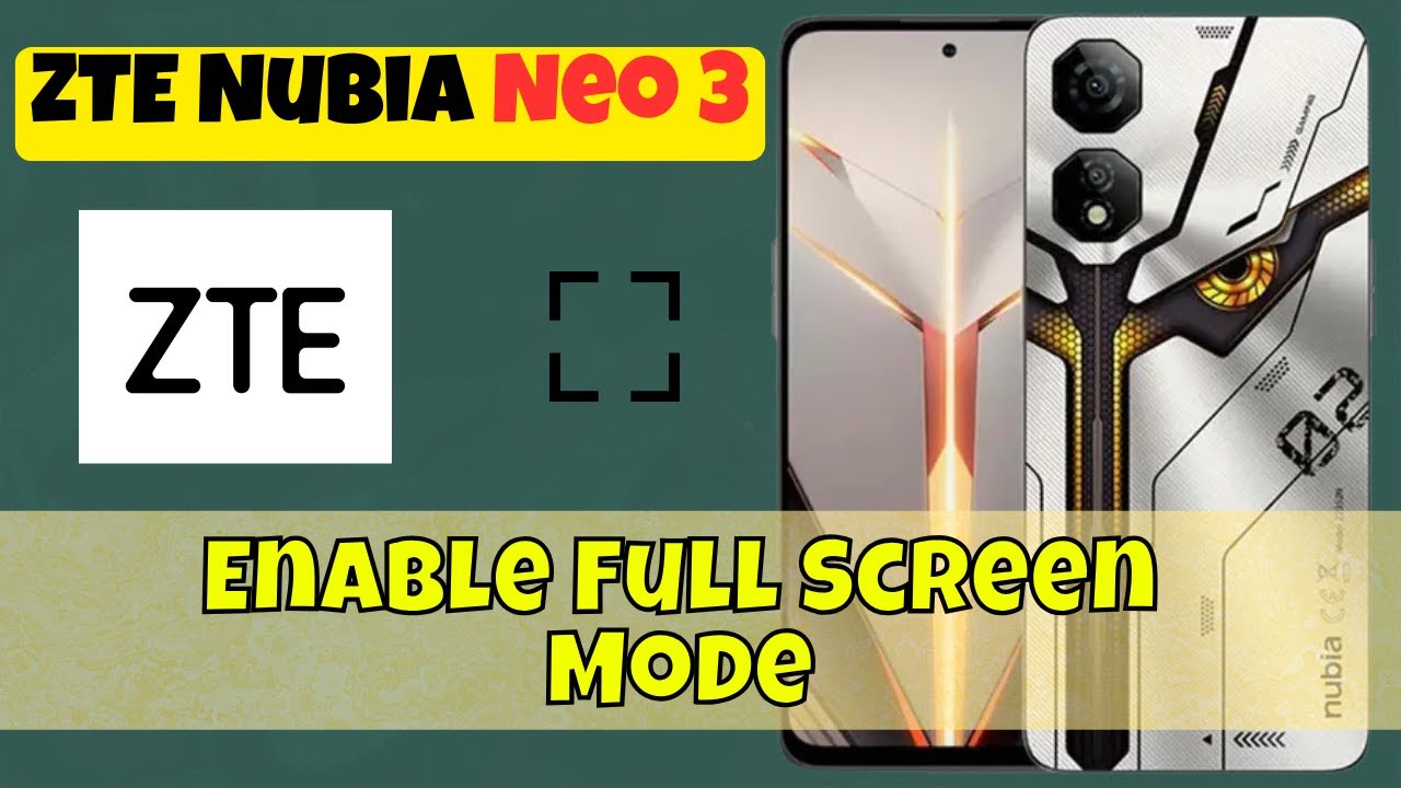 How to Enable Full Screen Mode on ZTE Nubia Neo 3 | Full Screen Settings