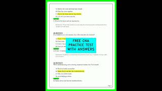 CNA PRACTICE TEST 2026 🩺 PASS YOUR EXAM ON THE FIRST TRY WITH THESE REAL QUESTIONS AND ANSWERS! ✅
