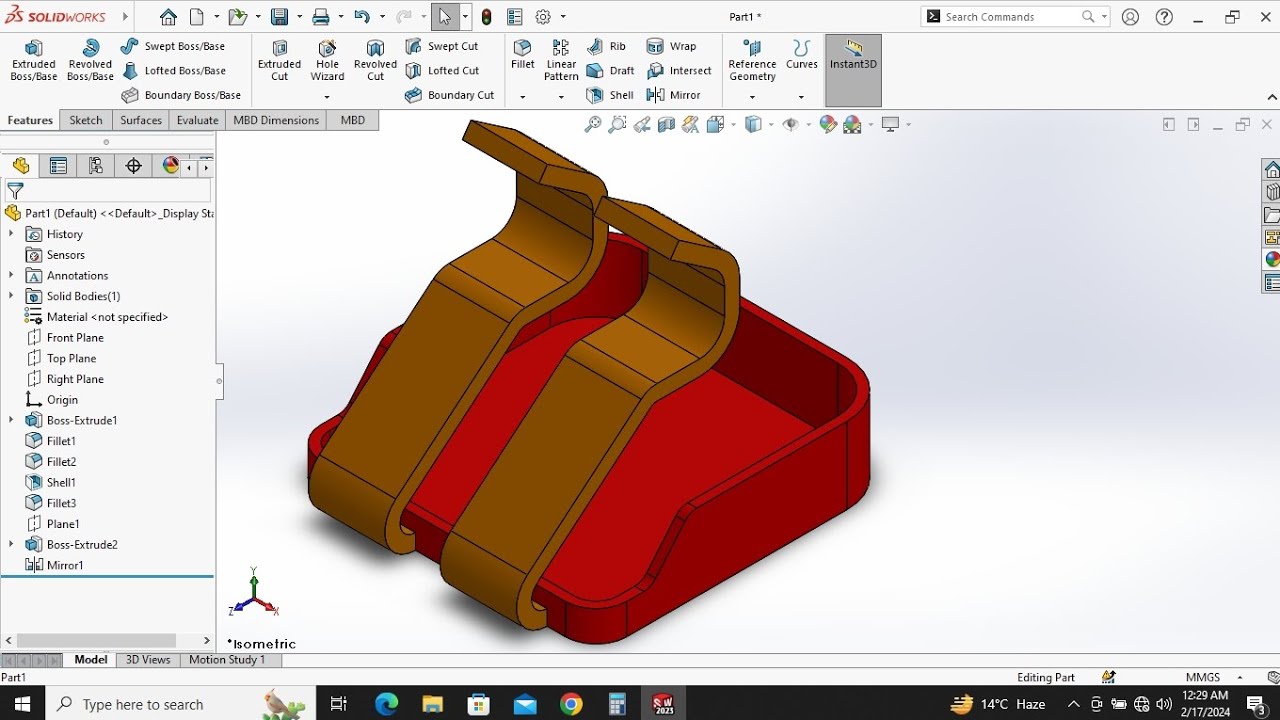Solidworks tutorial for beginners in Hindi CAD | CAD tutorial #btech # ...