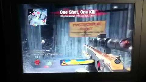 Quickscoping on call of duty blackops