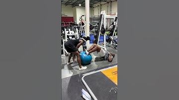 ADVANCED Glutes & Hamstrings for ATHLETES!!! Perturbation Glute Bridge on Stability Ball