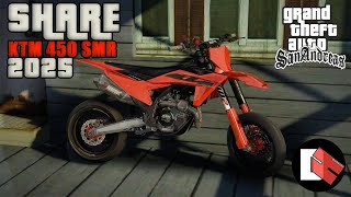 SHARE KTM 450 SMR 2025 Supermoto for GTA SA Android & PC || By DitoHartono