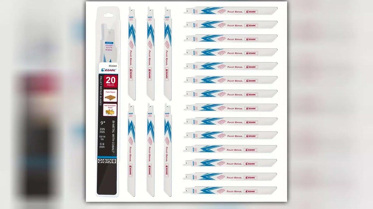 225mm Reciprocating Saw Blades Special for Pallet Repair 9Inch BiMetal Sawzall Blades Set for Nail